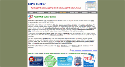 Desktop Screenshot of mp3-cutter.net